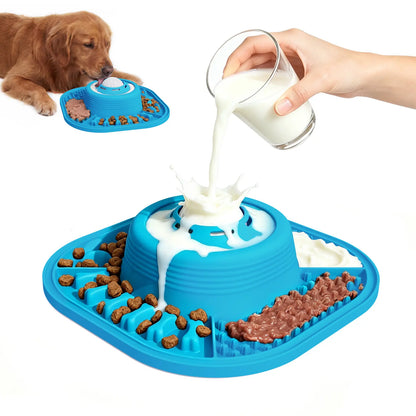 Pawlove Food Slow Feeder Bowl - Anti-Slip Ball-In Design, 3/4 Cup Capacity Neater Feeder for Liquid Treats, Bone Broth, Anxiety Relief Licking Bowl, Dishwasher Safe, Post-Op Feeding Toy for All Dog Breeds | Pet Supplies