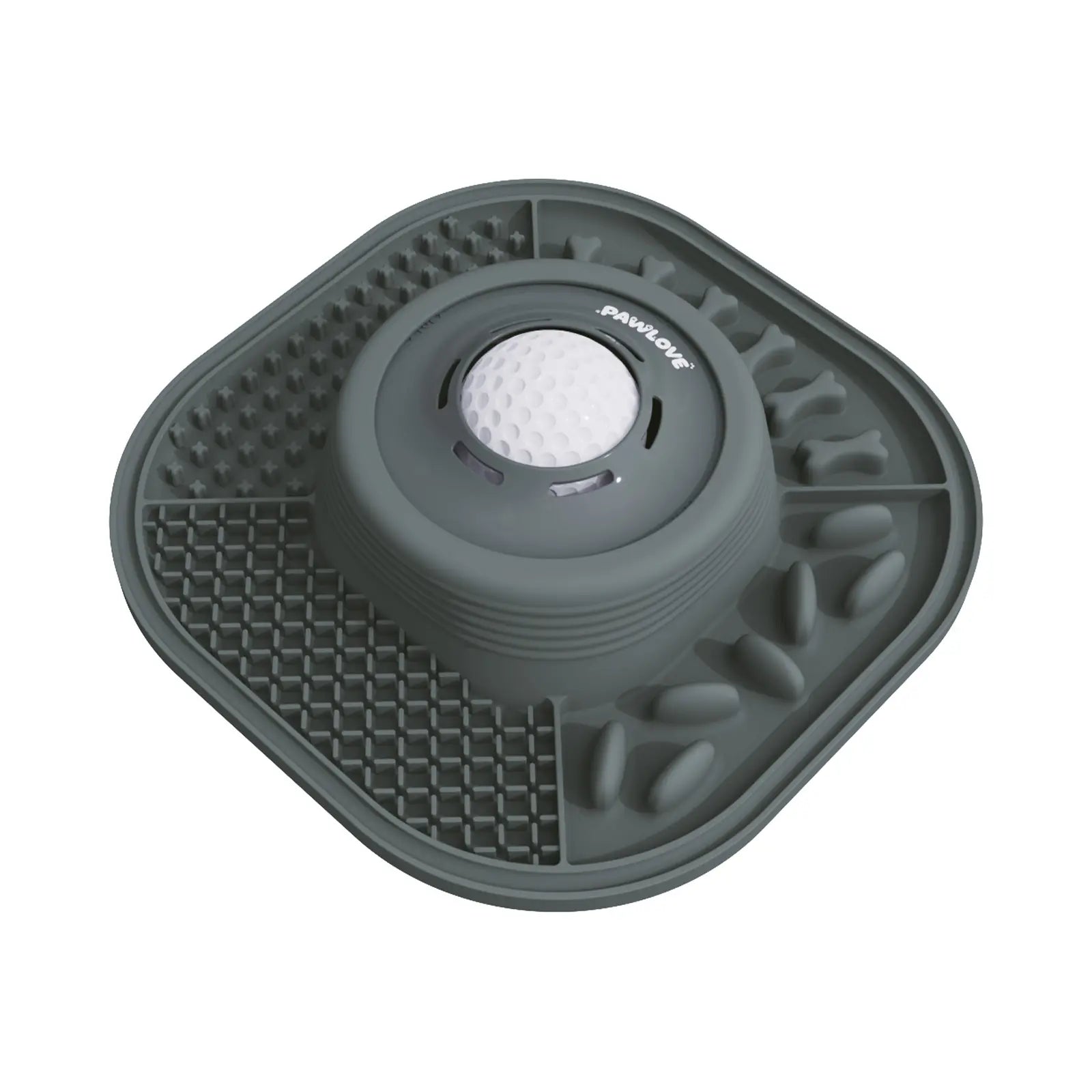 Pawlove Food Slow Feeder Bowl - Anti-Slip Ball-In Design, 3/4 Cup Capacity Neater Feeder for Liquid Treats, Bone Broth, Anxiety Relief Licking Bowl, Dishwasher Safe, Post-Op Feeding Toy for All Dog Breeds | Pet Supplies
